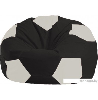 Кресло-мешок Flagman Мяч Стандарт М1.1-392 (черный/белый)