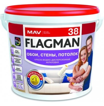 Краска Flagman ВД-АК-2038 1л (белый)