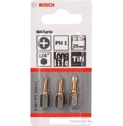 Набор бит Bosch 2607001544 3 предмета