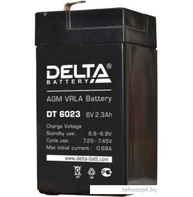 Аккумулятор для ИБП Delta DT 6023 (6В/2.3 А·ч)