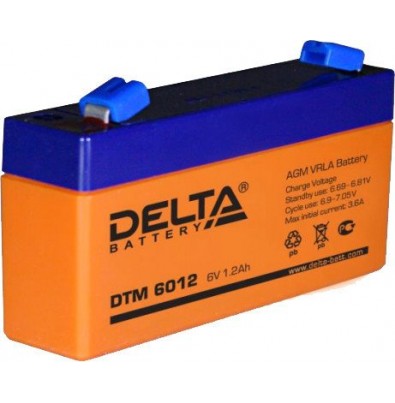 Аккумулятор для ИБП Delta DTM 6012 (6В/1.2 А·ч)