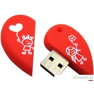 USB Flash Smart Buy Wild series Сердце 16GB (красный)