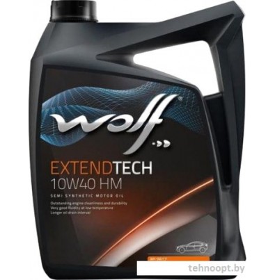 Моторное масло Wolf ExtendTech 10W-40 HM 5л