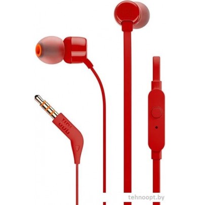 Наушники JBL T110 (красный)