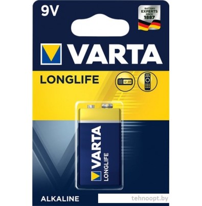 Батарейки Varta Longlife 9V 4122