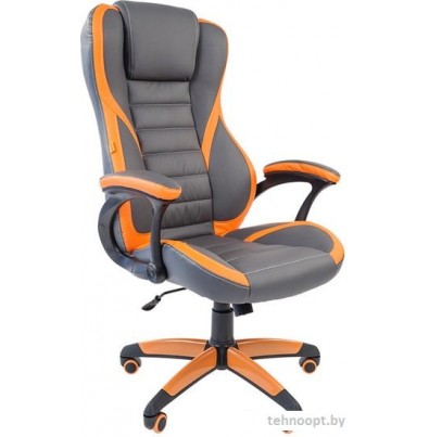 Кресло CHAIRMAN Game 22 (серый/оранжевый)