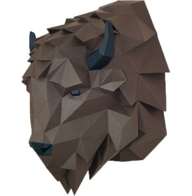 PaperCraft Живая бумага Зубр Волат