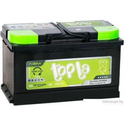 Автомобильный аккумулятор Topla TOP AGM Stop&Go TAG80 (80 А·ч)