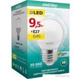 Светодиодная лампа SmartBuy G45 E27 9.5 Вт 3000 К [SBL-G45-9_5-30K-E27]