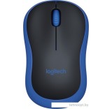 Мышь Logitech M185 (черный/синий)