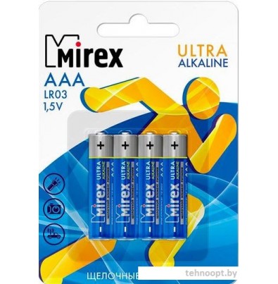 Батарейки Mirex Ultra Alkaline AAA 4 шт LR03-E4