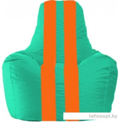 Кресло-мешок Flagman Спортинг С1.1-296 (бирюзовый/оранжевый)