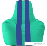 Кресло-мешок Flagman Спортинг С1.1-291 (бирюзовый/синий)