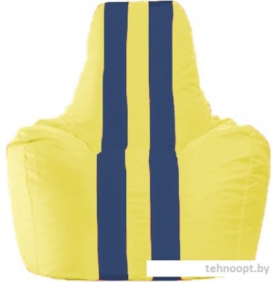 Кресло-мешок Flagman Спортинг С1.1-451 (желтый/темно-синий)