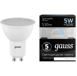 Светодиодная лампа Gauss LED MR16 GU10 5 Вт 4100 К 101506205-D