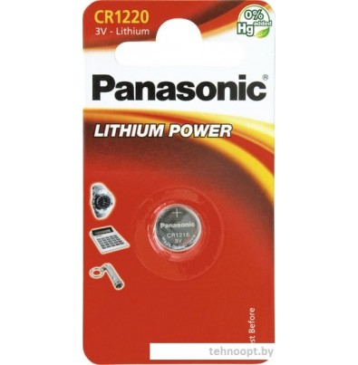 Батарейки Panasonic CR1220 CR-1220EL/1B