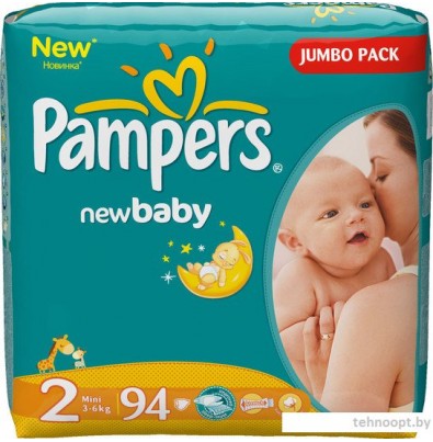 Подгузники Pampers New Baby 2 Mini Jumbo Pack (94 шт)