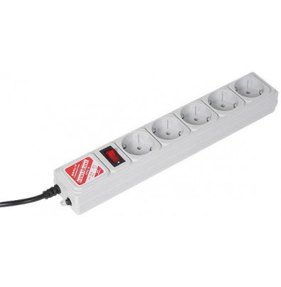 Сетевой фильтр Power Cube 5 розеток, серый, 1.9 м (SPG-B-6)