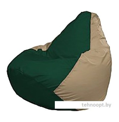 Кресло-мешок Flagman Груша Мега Super Г5.1-60 (тёмно-зелёный/тёмно-бежевый)