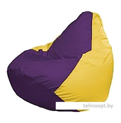 Кресло-мешок Flagman Груша Мега Super Г5.1-35 (фиолетовый/желтый)