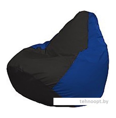Кресло-мешок Flagman Груша Мини Г0.1-408 (чёрный/синий)