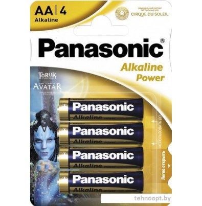 Батарейки Panasonic Alkaline Power AA 4 шт. LR6REB/4BPRCDS