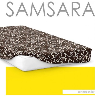 Постельное белье Samsara Завитки шоколад 180Пр-6 180x200