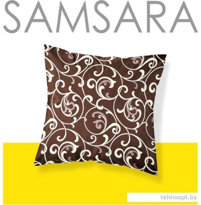 Постельное белье Samsara Завитки шоколад 7070Н-6 70x70
