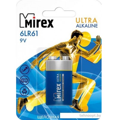 Батарейки Mirex Ultra Alkaline 9V 6LR6-E1