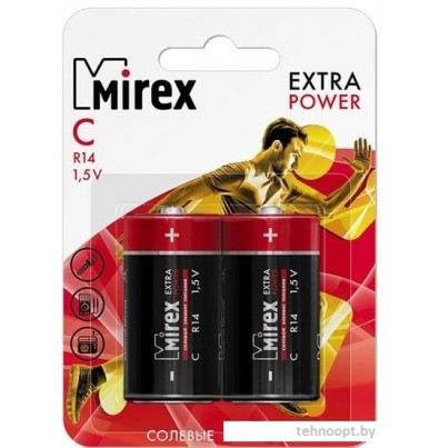 Батарейки Mirex Extra Power C 2 шт 23702-ER14-E2