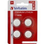 Батарейки Verbatim CR2016 Verbatim литиевая блистер 4 шт. 49531