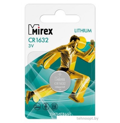 Батарейки Mirex CR1632 литиевая блистер 1 шт. 23702-CR1632-E1