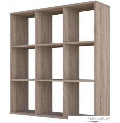 Стеллаж Polini Kids Home Smart Кубический 9 секции (дуб)