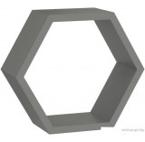 Полка DOMAX FHS 300 Hexagonal Shelf SZ / 67702 300x260x115x18 (серый)