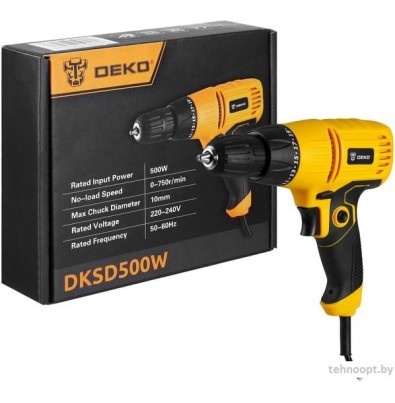 Безударная дрель Deko DKSD500W