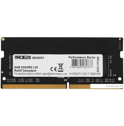 Оперативная память AMD Radeon R9 Gamer Series 4GB DDR4 SODIMM PC4-25600 R944G3206S1S-U