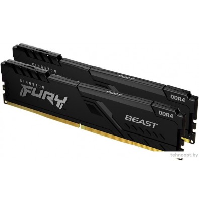 Оперативная память Kingston FURY Beast 2x16GB DDR4 PC4-25600 KF432C16BBK2/32