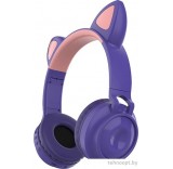 Наушники QUMO Party Cat 32304 (фиолетовый)