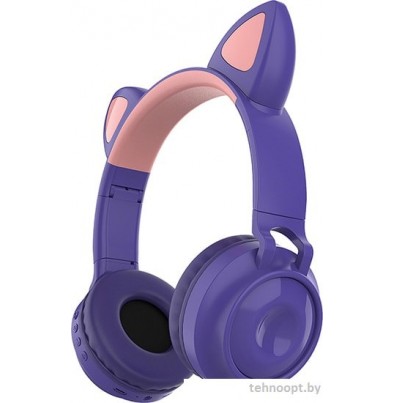 Наушники QUMO Party Cat 32304 (фиолетовый)