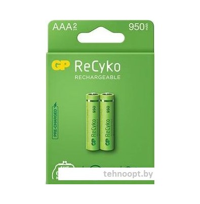 Аккумулятор GP ReCyko AAA 950mAh 2шт