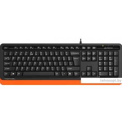 Клавиатура A4Tech Fstyler FKS10 (черный/оранжевый)