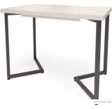 Кухонный стол Millwood Лофт Лондон Л 110-150x70x76 (дуб белый Craft-металл черный)