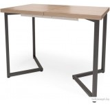 Кухонный стол Millwood Лофт Лондон Л 110-150x70x76 (дуб табачный Craft-металл черный)