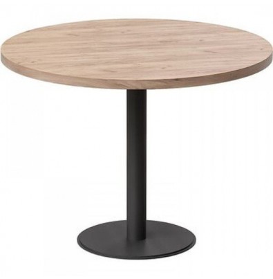 Кухонный стол Millwood Лофт Хельсинки 4 Л D900x750 (дуб табачный Craft-металл черный)