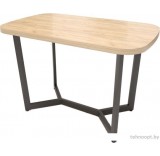 Кухонный стол Millwood Мюнхен Л 120x70x75 (дуб золотой Craft-металл черный)