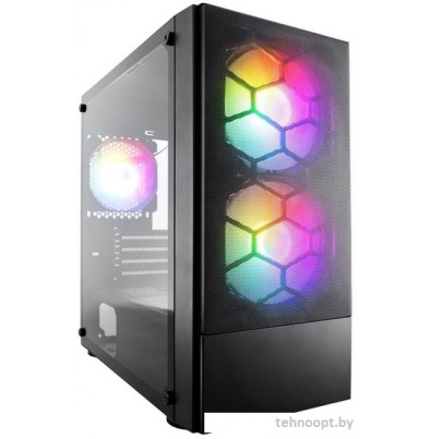 Корпус 1stPlayer Firebase X4-M-BK-2F1P-1F1