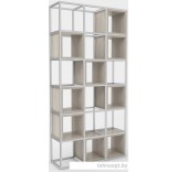 Стеллаж Hype Mebel Грос 105x210 (белый/древесина белая)