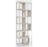 Стеллаж Hype Mebel Грос-2 70x175 (белый/древесина белая)