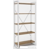 Стеллаж Hype Mebel Стандарт-2 50x170 (белый/дуб галифакс олово)