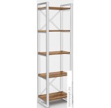Стеллаж Hype Mebel Стандарт 50x200 (белый/дуб галифакс олово)